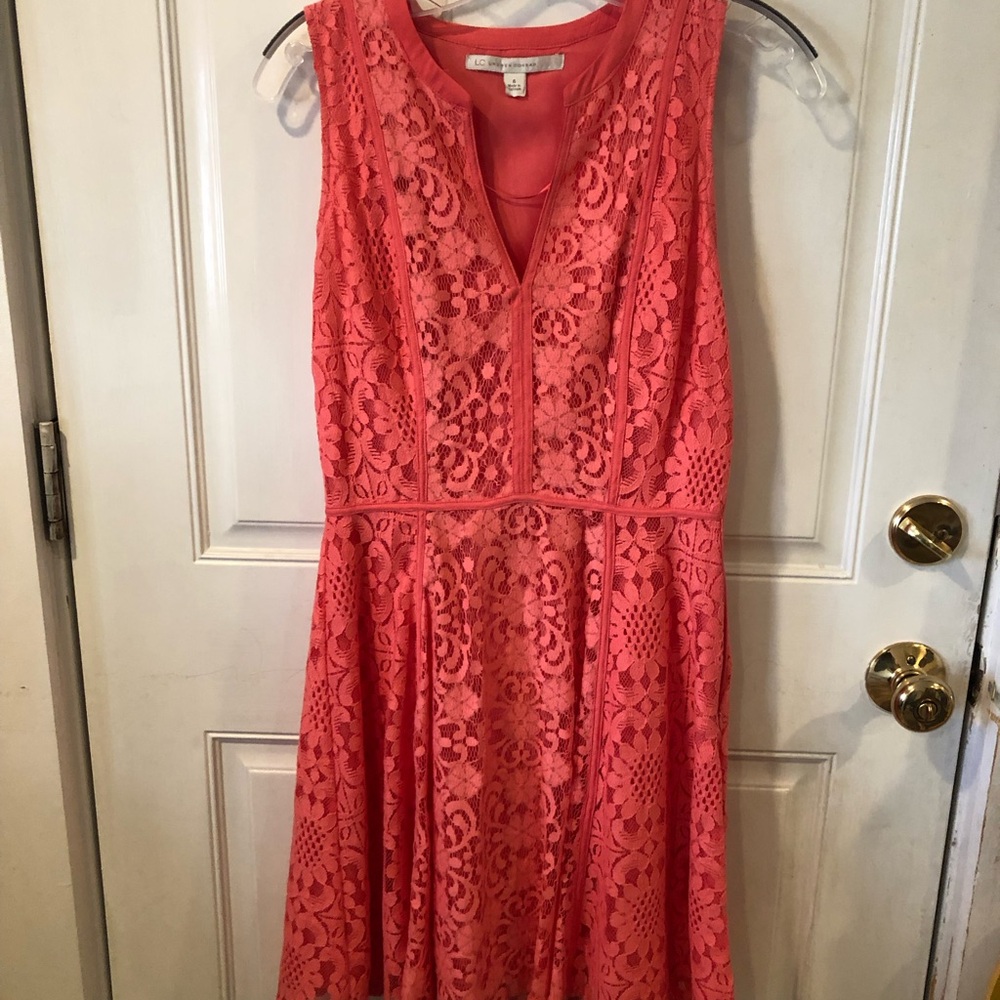 Lauren Conrad lace overlay dress, Size 6